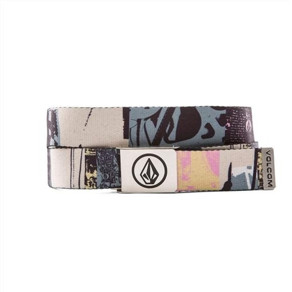 Men's Circle Web Belt Whitecap Grey - Picture 1 of 2
